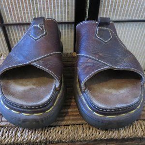 Dr. Martins women's slip on sandals - brown size 7